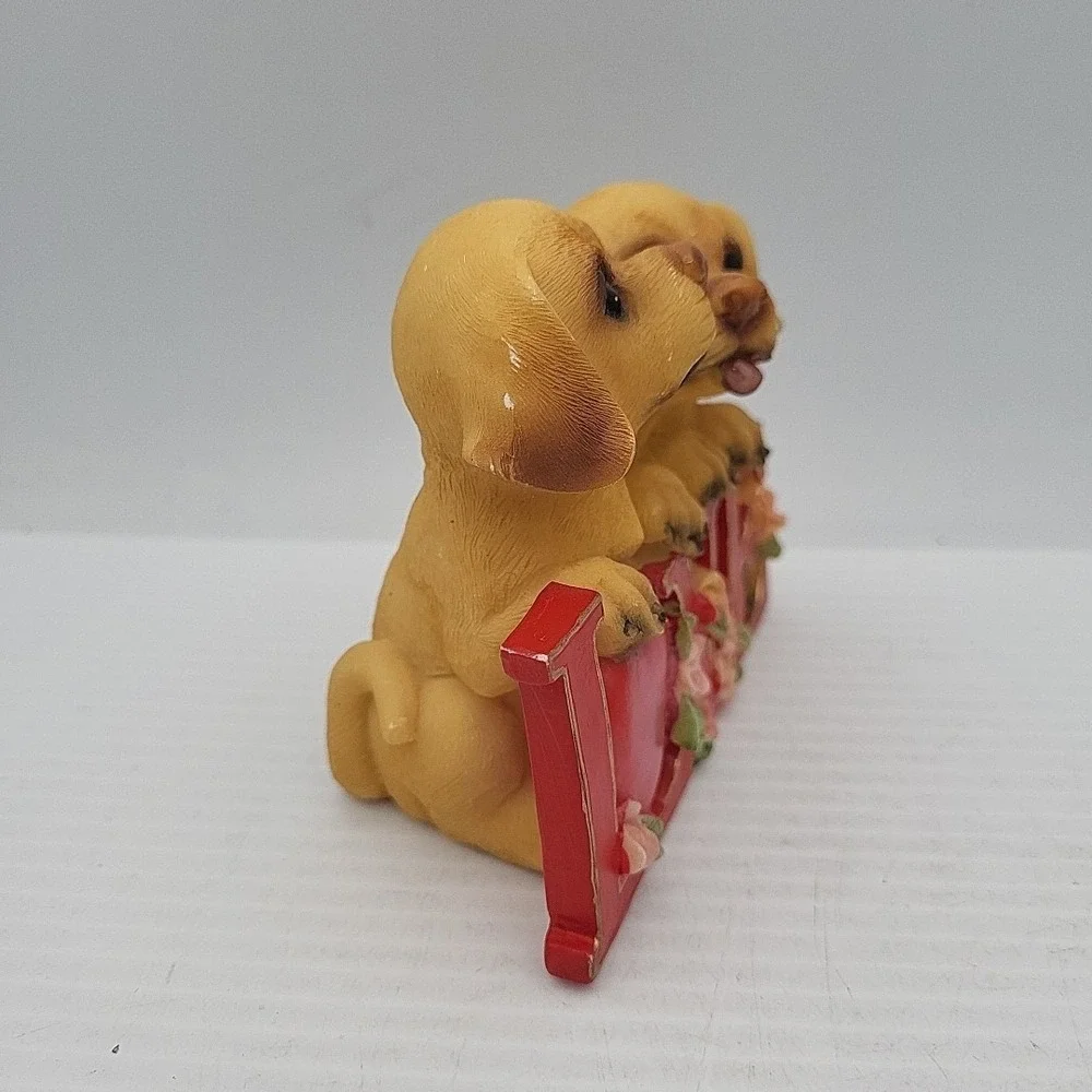 Valentines Puppy Statue Figurine 